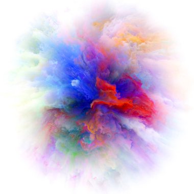 Renkli boya Splash patlama paradigması