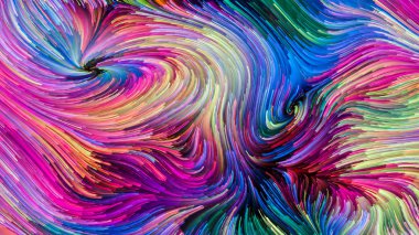 Renkli boya tasarım