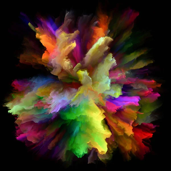 Kronblad av färgexplosion Splash — Stockfoto