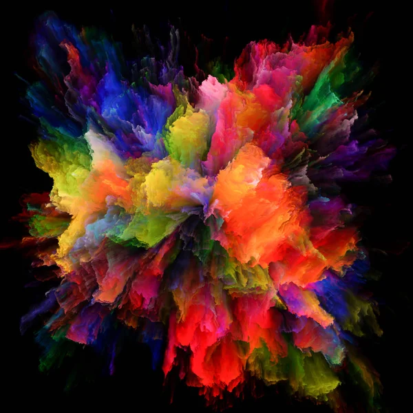 Perspectives de la peinture colorée éclaboussure explosion — Photo