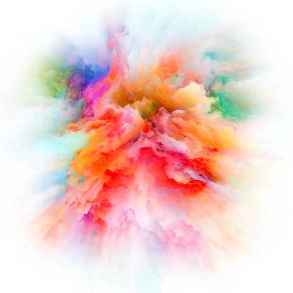 Perspectives of Colorful Paint Splash Explosion — Stock Photo, Image