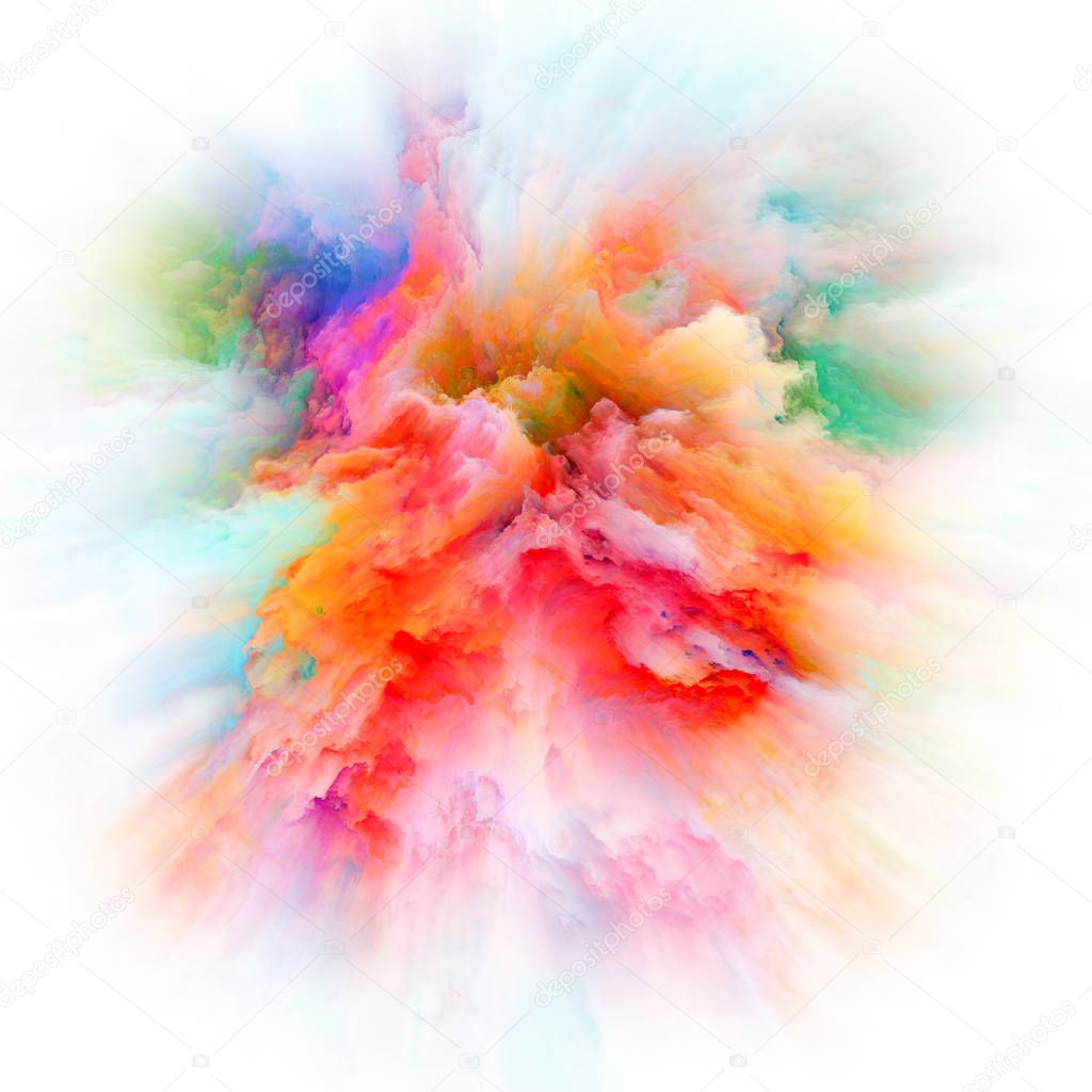 Perspectives of Colorful Paint Splash Explosion
