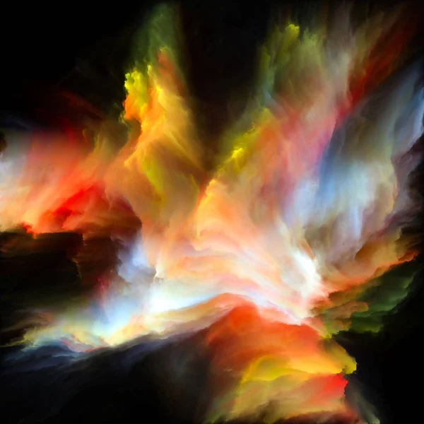 Synergii kolorowe farby Splash Explosion — Zdjęcie stockowe