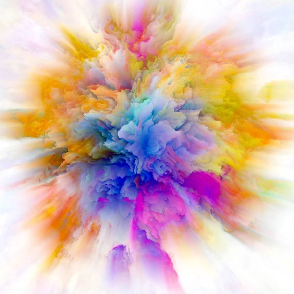 Krásné barvy úvodní exploze — Stock fotografie