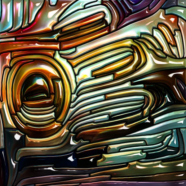 Nowoczesne szkło Iridescent kolor — Zdjęcie stockowe