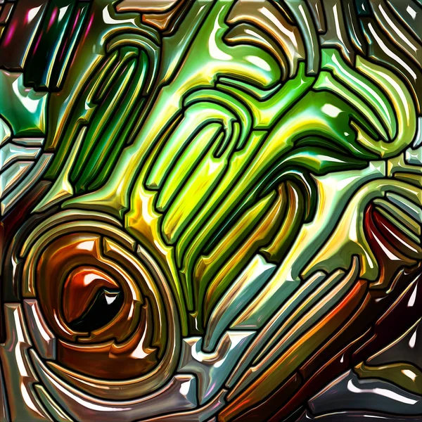 Nowoczesne szkło Iridescent kolor — Zdjęcie stockowe