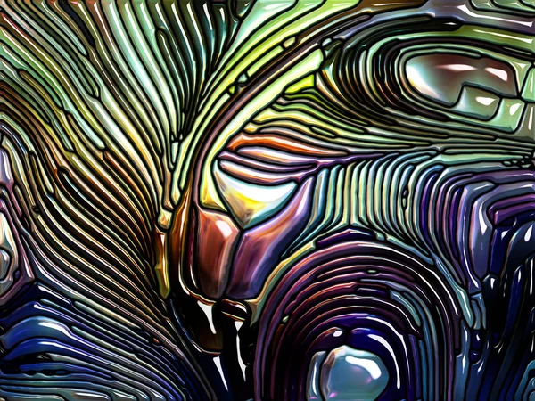 Evolving Iridescent Glass — Stock Photo, Image