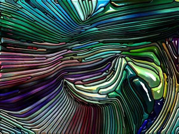概念的な虹色のガラス — ストック写真
