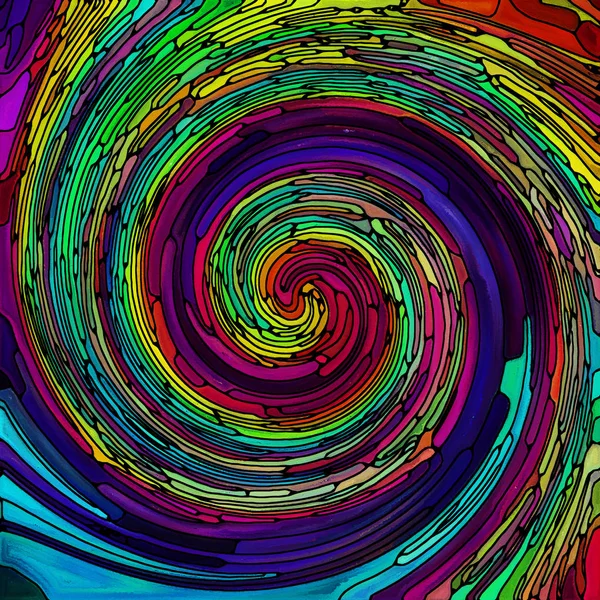 Oltre il colore a spirale — Foto Stock