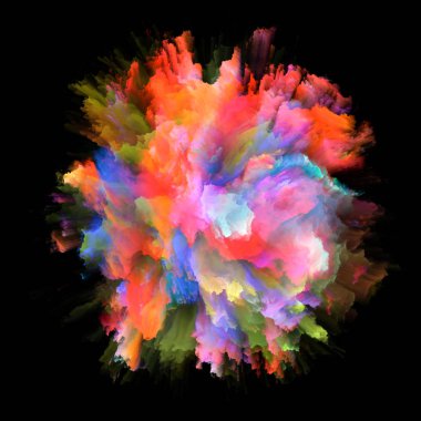 Renk Splash patlama yol