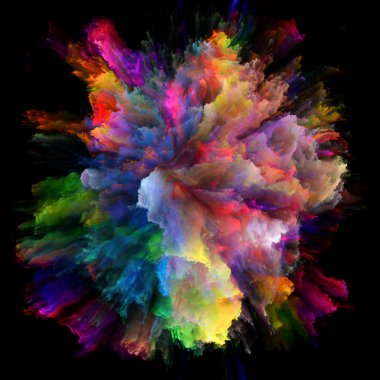 Modern renkli boya Splash patlama