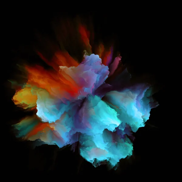 Komplizierte Farbexplosion — Stockfoto