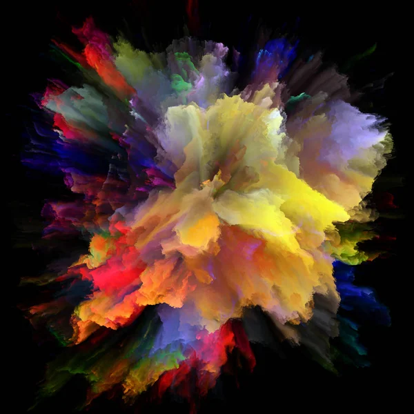 Advance barevné Malování Splash výbuchu — Stock fotografie