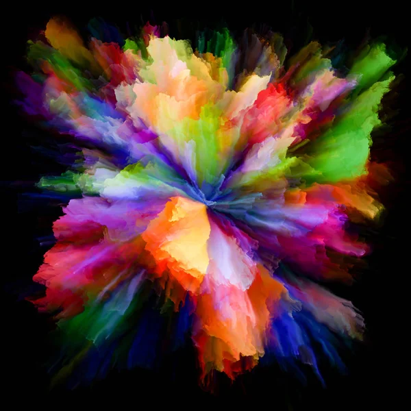 Energía de pintura colorida Salpicadura Explosión — Foto de Stock