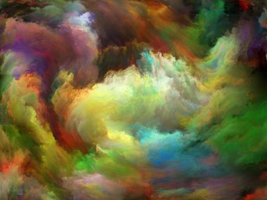 Soyut Renk serisi. Sanat, yaratıcılık ve hayal gücü konularındaki tasarımları tamamlamak için tuval üzerinde hareket halindeki renkli boya arkaplanı