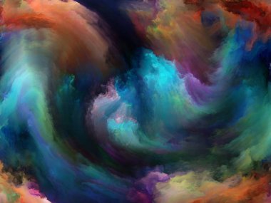 Soyut Arkaplan serisi. Sanat, yaratıcılık ve hayal gücü konularında arkaplan tasarımı ve tuval üzerinde hareket