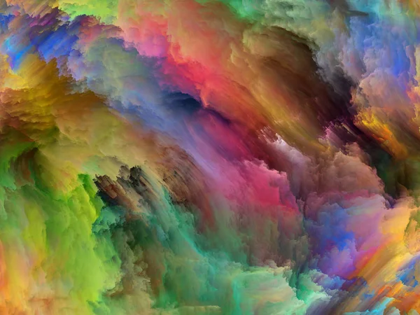 Streszczenie Serii Kolorów Kompozycja Barwnej Farby Ruchu Płótnie Temat Sztuki — Zdjęcie stockowe
