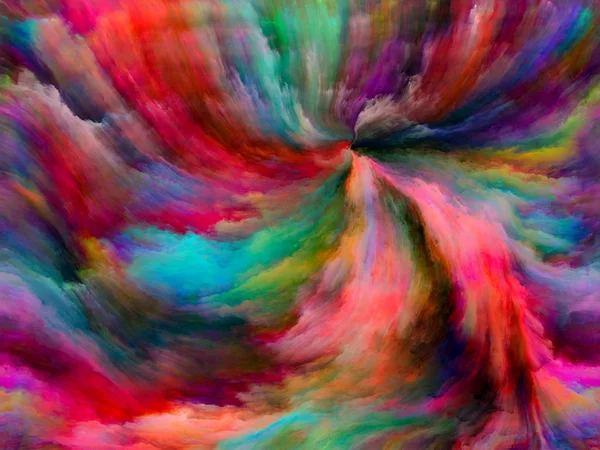 摘要彩色系列 从艺术 想象力等方面对画布上五彩缤纷的动态绘画进行抽象设计 — 图库照片