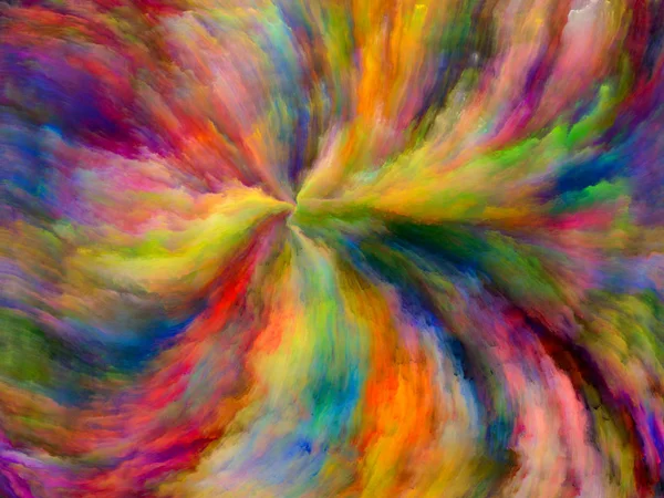 Abstract Kleurenreeks Ontwerp Bestaande Uit Kleurrijke Verf Beweging Doek Als — Stockfoto