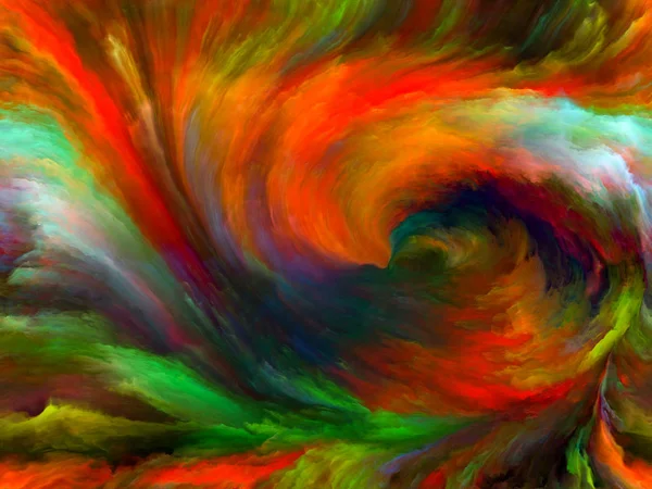 Color Flow Series Interplay Streams Digital Paint Subject Music Creativity — Stock Photo, Image