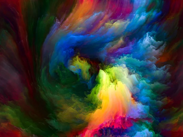Kleur Flow Serie Indeling Van Stromen Van Digitale Verf Het — Stockfoto