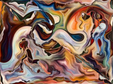 İç doku serisi. İnsan figürü, renkler, Organik dokular eğrileri insan durumun, sanat ve yaratıcılık projelerde için uygun bir zemin olarak akan, kompozisyon