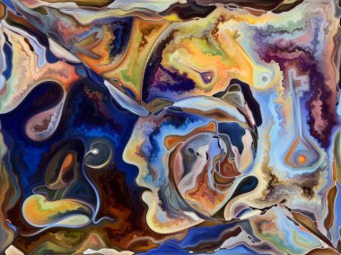 İç Doku serisi. İnsan yüzü, rengi, organik dokular, iç dünya, zihin, doğa ve yaratıcılık projeleri için uygun akış eğrileri.