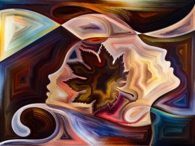 İç doku serisi. Zemin insan yüzü, renkler, Organik dokular, tasarımınızı iç dünya, zihin, Doğa ve yaratıcılık konusunda tamamlayacak eğrileri akan