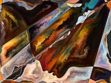 İç Doku serisi. İnsan yüzü, renkler, organik dokular, iç dünya, akıl, doğa ve yaratıcılık konularındaki akış eğrileri.