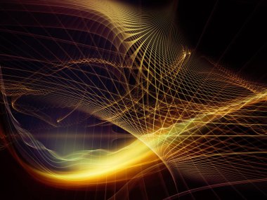 Dijital Rüyalar serisi. Bilim, eğitim, bilgisayarlar ve modern teknoloji konularında sanal görselleştirme bileşenlerine sahip teknoloji arka planından oluşan soyut tasarım