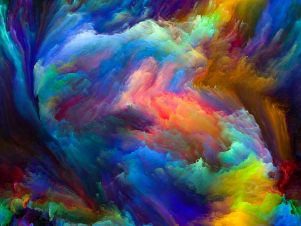 Farbfließreihen Grafische Komposition Digitaler Farbströme Für Themen Wie Musik Kreativität — Stockfoto