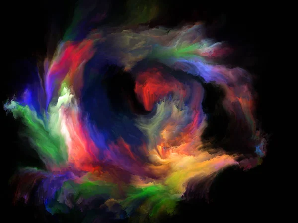 Color Flow Series Composition Streams Digital Paint Metaphorical Relationship Music — Stock Photo, Image