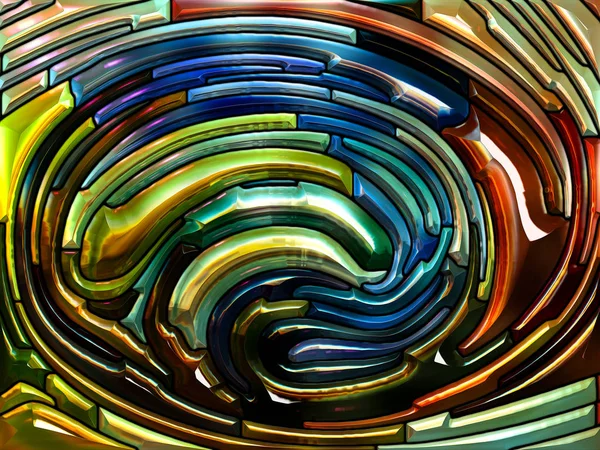 Kleur Patroon Serie Samenstelling Van Leaded Glasontwerp Denken Van Art — Stockfoto