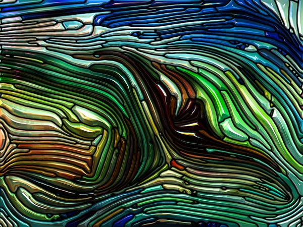 玻璃的梦想系列 彩色碎片彩色玻璃图案的抽象排列 适用于色彩设计 艺术和想象等项目 — 图库照片