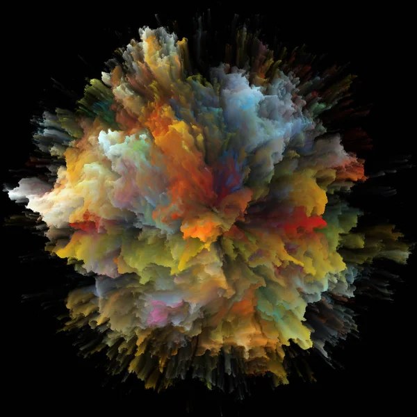 Цветные Эмоции Организация Взрыва Цветного Всплеска Тему Воображения Творчества Искусства — стоковое фото