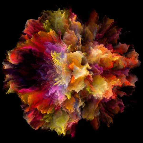 彩色情感系列 彩色爆裂水花爆炸的背景 适用于想象力 创意艺术和设计项目 — 图库照片
