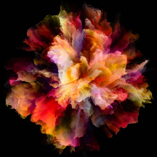 Série Color Emotion Arrangement Créatif Explosion Éclaboussure Couleur Comme Métaphore — Photo