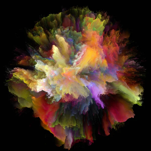 Цветные Эмоции Фон Дизайн Цветной Вспышки Всплеск Взрыва Работ Воображению — стоковое фото