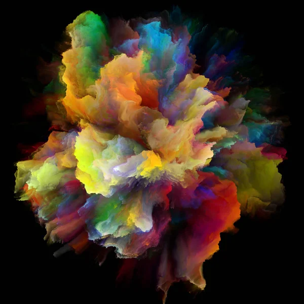 Duygu Serisi Renk Renk Patlaması Sıçrama Patlama Konu Için Hayal — Stok fotoğraf