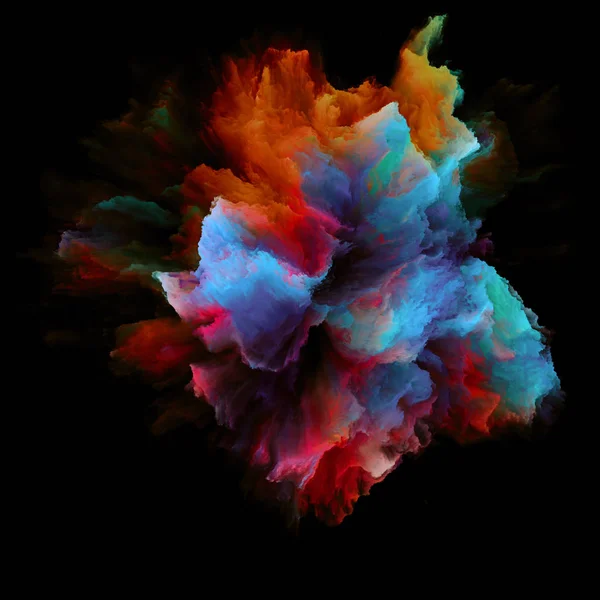 Série Color Emotion Arrangement Éclatement Couleur Explosion Éclaboussure Sur Sujet — Photo