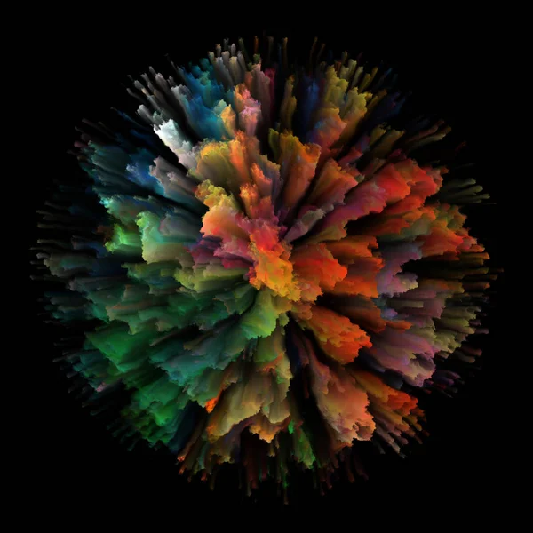 Färg Känslor Serien Bakgrundsdesign Burst Splash Färgexplosion Ämnet Fantasi Kreativitet — Stockfoto
