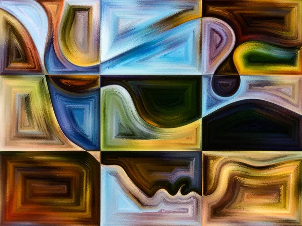 Inner Texture series. Backdrop design of human face, colors, organic textures, flowing curves for works on inner world, mind, Nature and creativity
