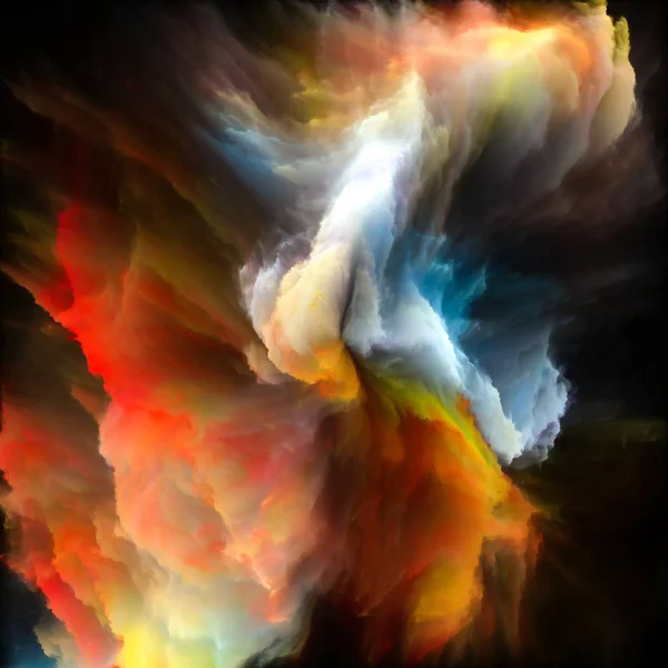 Synergii kolorowe farby Splash Explosion — Zdjęcie stockowe