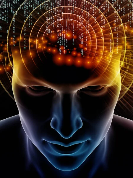Computación de la mente humana — Foto de Stock