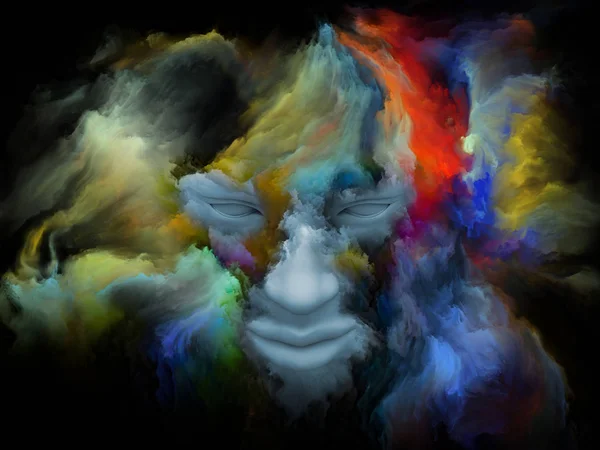 Virtualisatie van geschilderde droom — Stockfoto