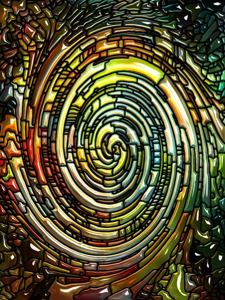 Quickening of Spiral Color — Stock Photo, Image
