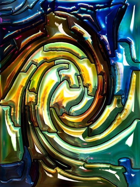 Acceleration av Spiral färg — Stockfoto
