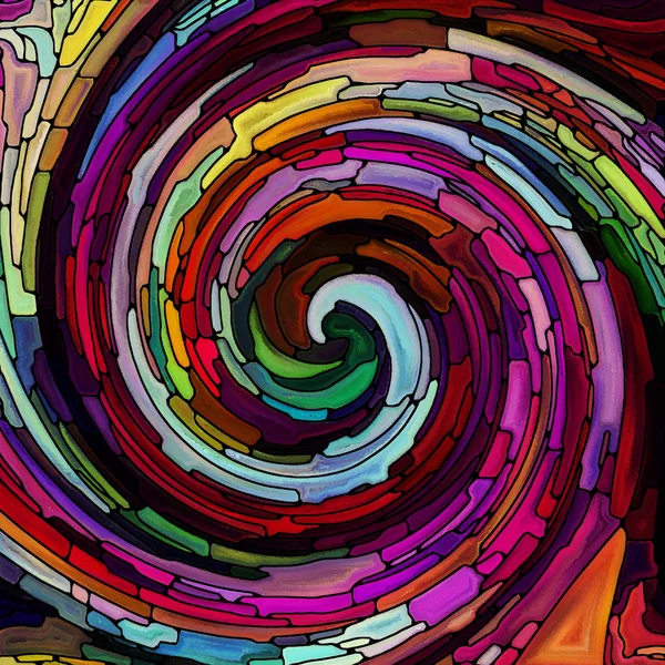Evoluzione del colore a spirale — Foto Stock
