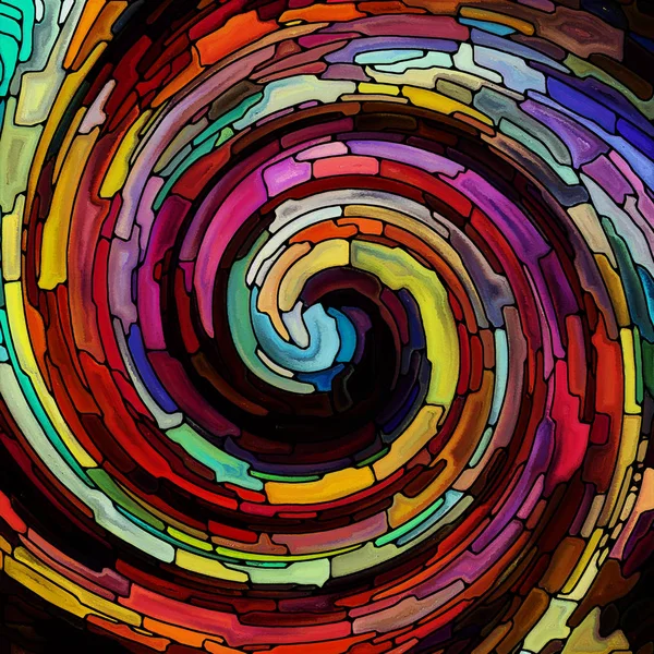 Evolving Spiral Color — Stock Photo, Image