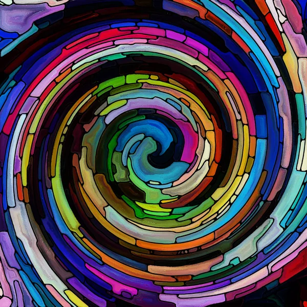 Il fiore del colore a spirale — Foto Stock